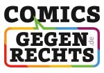 10 Sticker "Comics gegen rechts" 