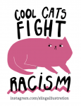 Stickerset "Cool Cats Fight Racism" – Slinga 