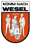 Fahrradmod "Komm nach Wesel"-Sticker 