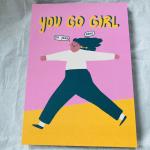 Postkarte "You Go Girl" von Slinga 