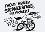 "Fresst Sternenstaub" Einhornkotze-Postkarte 