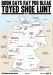 Toyed Shoe Lunt - A2 Deutschlandkarte 