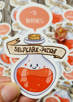 Sticker "Selfcare Potion" neue Version – von Fuchskind 