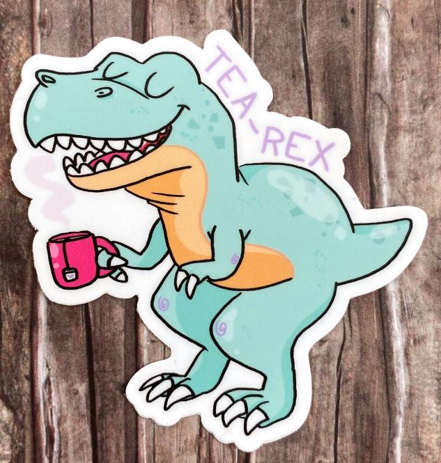 Sticker "Tea-Rex" von Fuchskind 