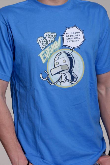 Robo Entoman T-Shirt in blau 