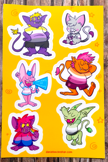 Sticker Sheet "Pride Goblins" – von Fuchskind 